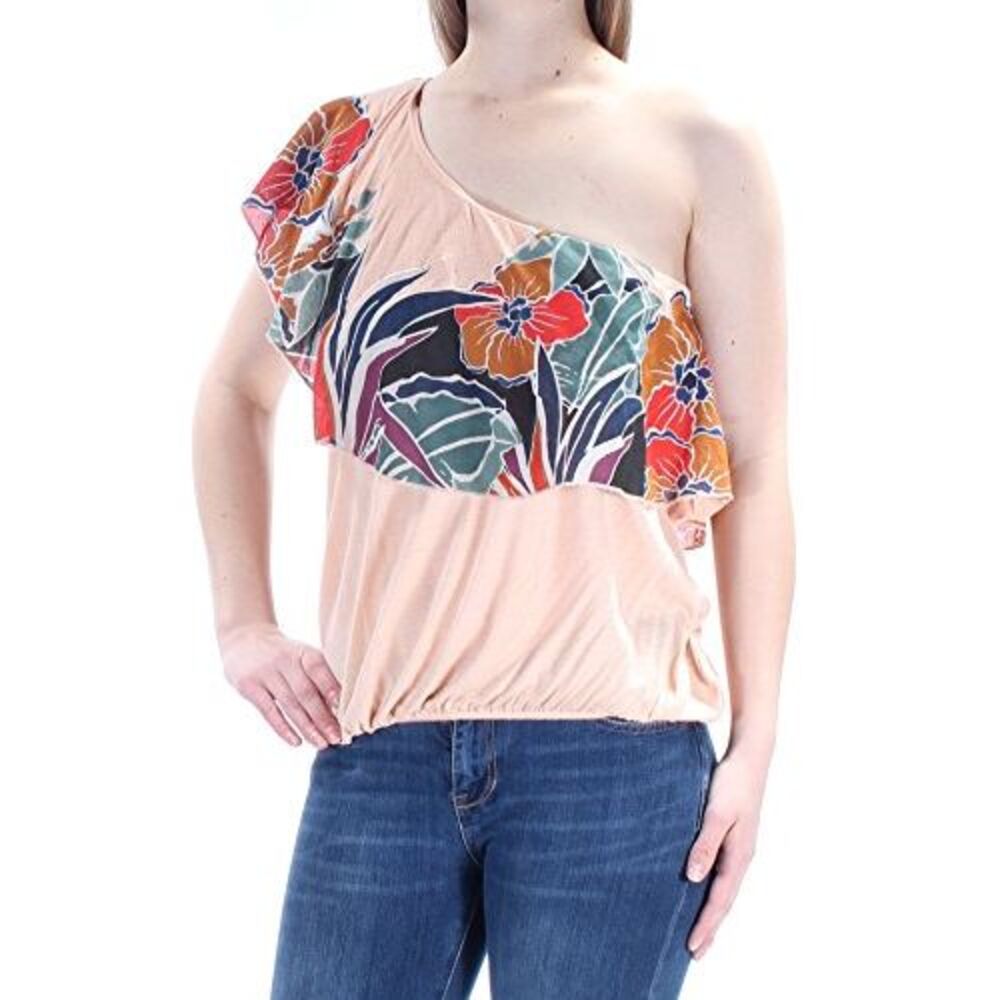 Free People Women's Annka One-Shoulder Floral Casual Top